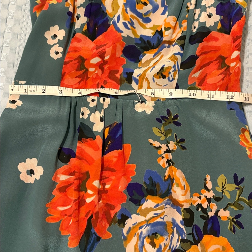 Moulinette Soeurs Teal Floral Dress - Picture 11 of 13